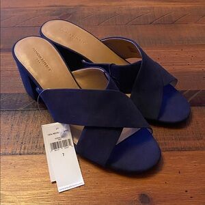 Banana Republic Women's Navy Criss Cross Mules size 7